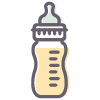 baby bottle with formula icon