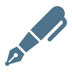 pen icon for a blog article