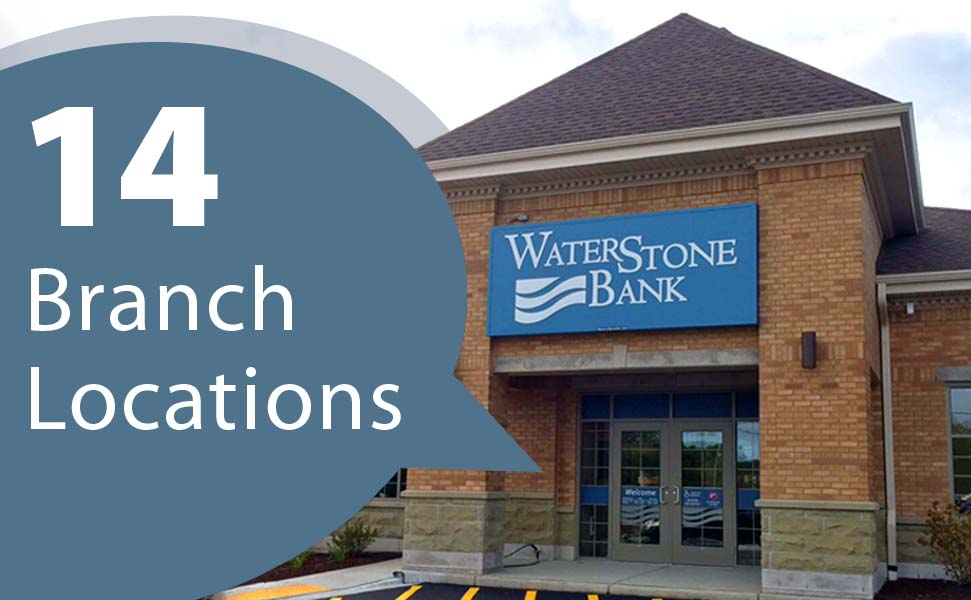 WaterStone Bank branch locations