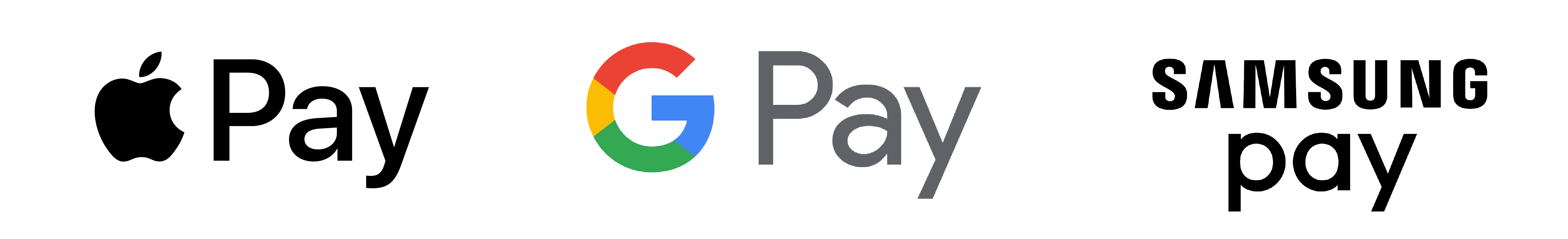 Apple, Google, and Samsung Pay Logos
