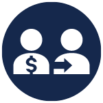 Money orders and wire transfer icon