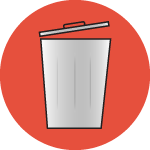 Security Tips Dumpster Diving Icon
